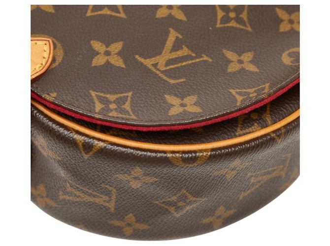 Borsa a tracolla Louis Vuitton Monogram Tambourin Marrone - vista 4