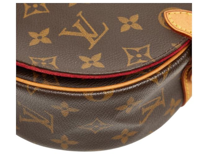 Borsa a tracolla Louis Vuitton Monogram Tambourin Marrone - vista 5