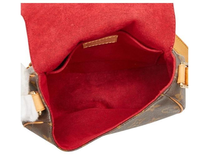 Borsa a tracolla Louis Vuitton Monogram Tambourin Marrone - vista 9