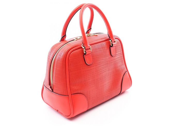 Borsa a mano Loewe Amazona 75 in pelle rossa Rosso - vista 2