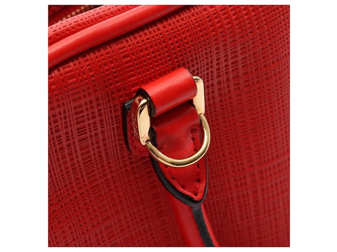 Borsa a mano Loewe Amazona 75 in pelle rossa Rosso - vista 9