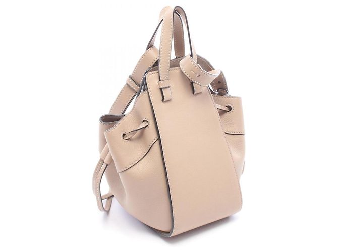 Sac à main Loewe Hammock Drawstring Mini Beige - vue 2