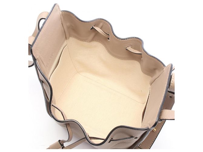 Sac à main Loewe Hammock Drawstring Mini Beige - vue 3