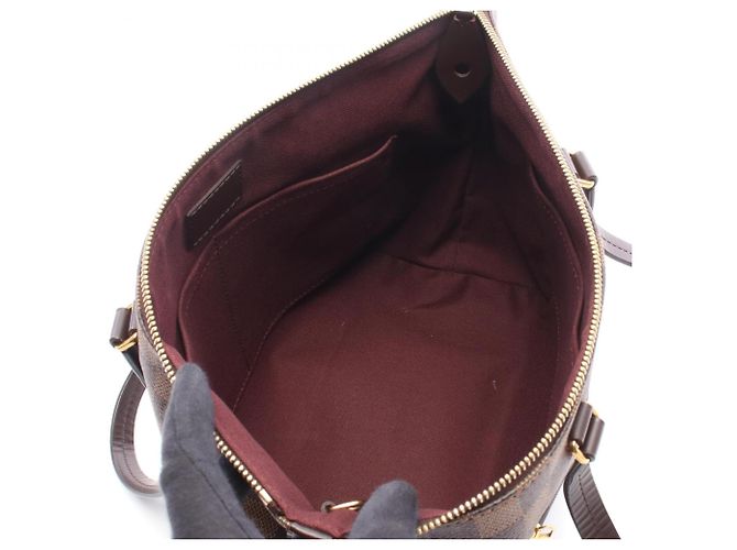 Borsa Tote Louis Vuitton Iena PM Brown Marrone Damier ebene - vista 3