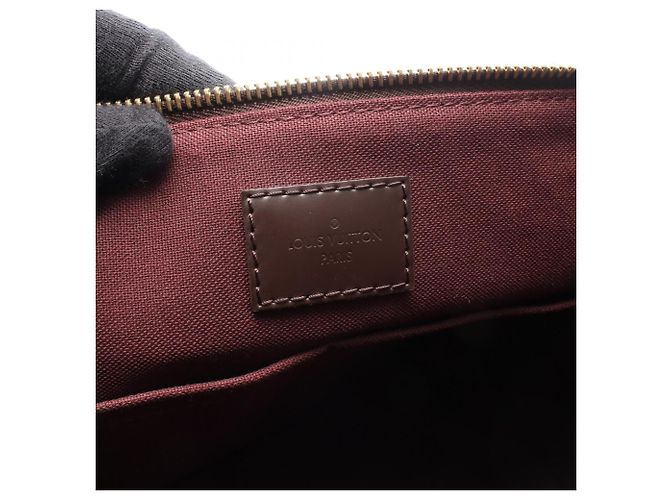 Borsa Tote Louis Vuitton Iena PM Brown Marrone Damier ebene - vista 4