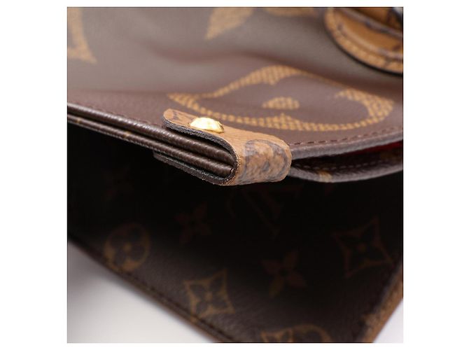 Louis Vuitton OnTheGo GM Monogram Giant/Reverse Handtasche Braun - Ansicht 9