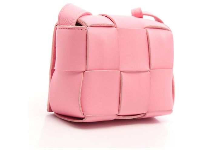 Borsa a mano Bottega Veneta CANDY Cassette Mini in rosa - vista 2