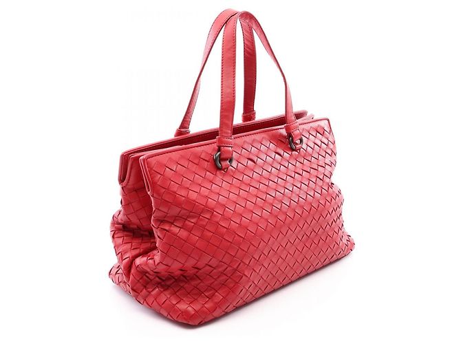 Borsa Tote 2-Way Intrecciato Bottega Veneta Rosso - vista 2