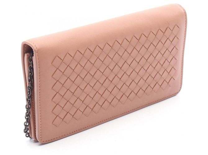 Borsa a tracolla Bottega Veneta Intrecciato Rosa - vista 2