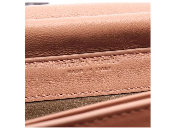 Borsa a tracolla Bottega Veneta Intrecciato Rosa - vista 4