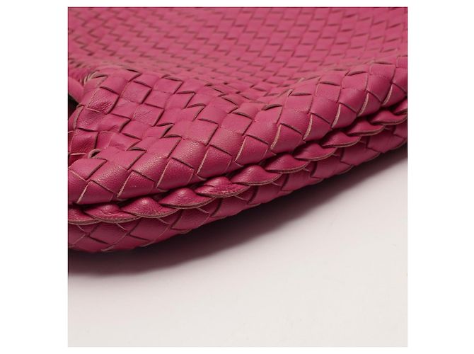 Borsa a tracolla Bottega Veneta Intrecciato Rosa - vista 10