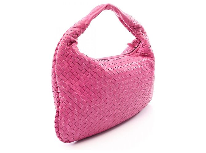Borsa a tracolla Bottega Veneta Intrecciato Rosa - vista 2