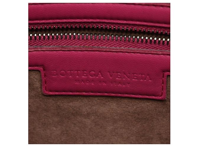 Borsa a tracolla Bottega Veneta Intrecciato Rosa - vista 4