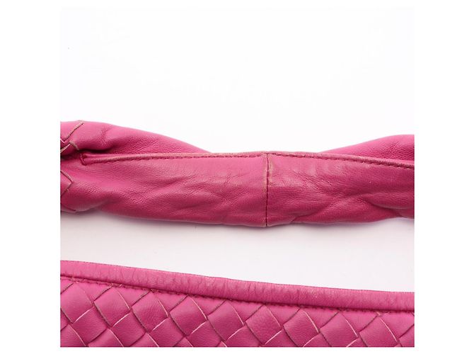 Borsa a tracolla Bottega Veneta Intrecciato Rosa - vista 5