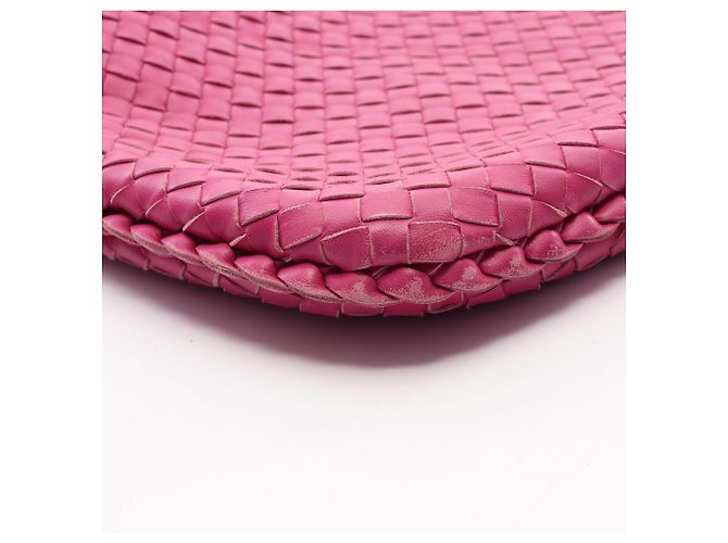 Borsa a tracolla Bottega Veneta Intrecciato Rosa - vista 8