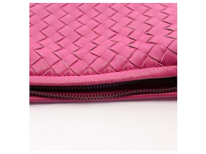 Borsa a tracolla Bottega Veneta Intrecciato Rosa - vista 9