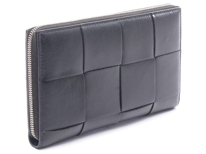 Cartera larga redonda Bottega Veneta Cassette Negro - vista 2