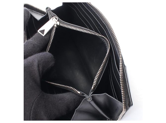 Cartera larga redonda Bottega Veneta Cassette Negro - vista 5