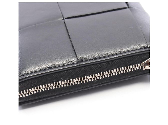 Cartera larga redonda Bottega Veneta Cassette Negro - vista 8