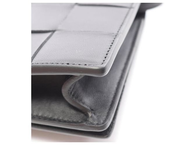 Borsa a tracolla Bottega Veneta Cassette Maxi Intrecciato Nero - vista 10