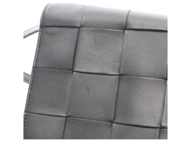 Borsa a tracolla Bottega Veneta Cassette Maxi Intrecciato Nero - vista 8
