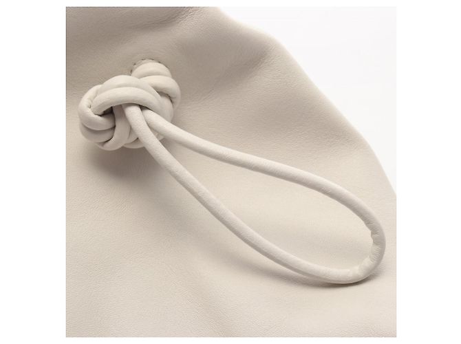 Bolsa Triangle Flap Second Bag Bottega Veneta Branco - vista 8
