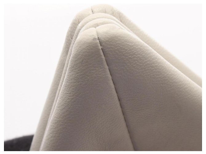 Bolsa Triangle Flap Second Bag Bottega Veneta Branco - vista 9