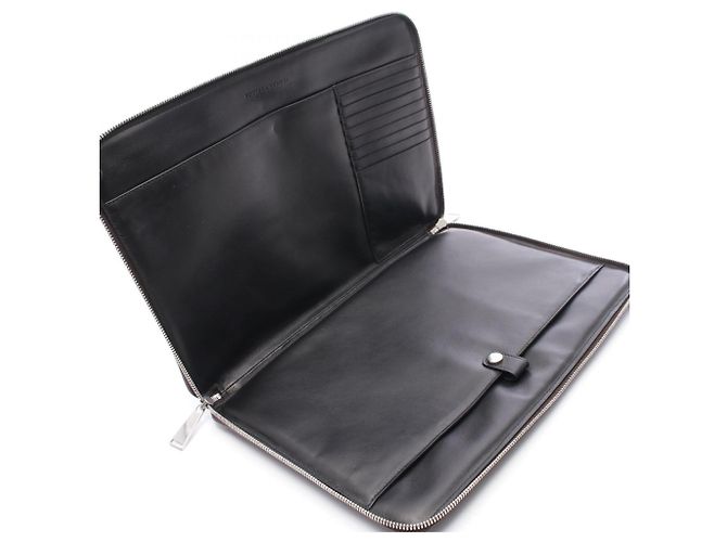 Borsa a pochette Bottega Veneta in pelle marrone - vista 3