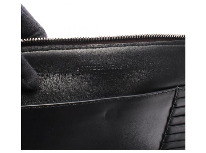 Borsa a pochette Bottega Veneta in pelle marrone - vista 4