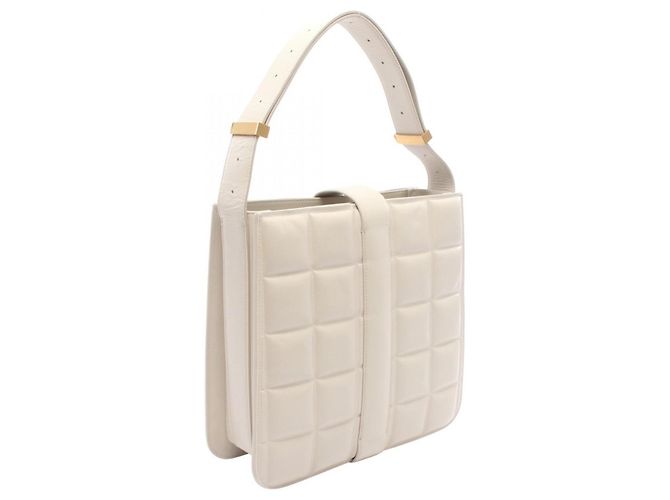 Borsa a tracolla Bottega Veneta Marie in pelle bianca Bianco - vista 2