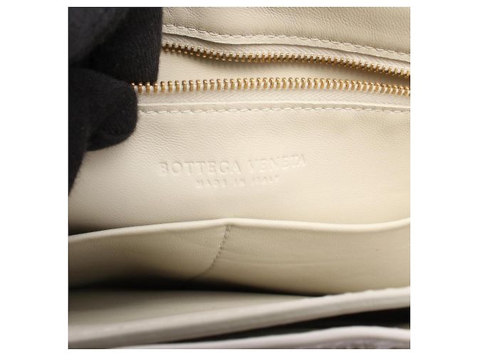 Borsa a tracolla Bottega Veneta Marie in pelle bianca Bianco - vista 4