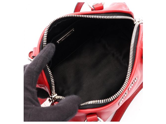 Borsa 2-Way Miu Miu in pelle rossa Rosso - vista 3