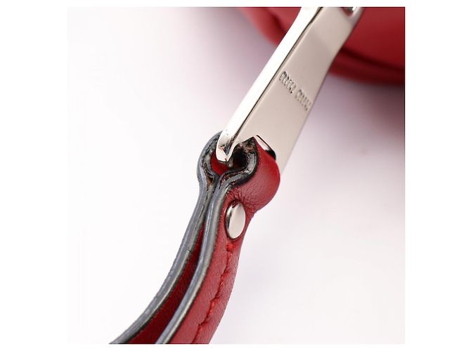 Borsa 2-Way Miu Miu in pelle rossa Rosso - vista 8