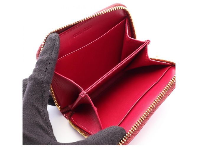 Monedero Miu Miu de piel rosa - vista 3
