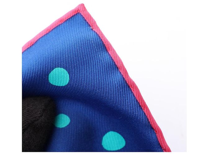 Louis Vuitton x Yayoi Kusama Carre 90 Pumpkin Scarf Blu Multicolore - vista 4