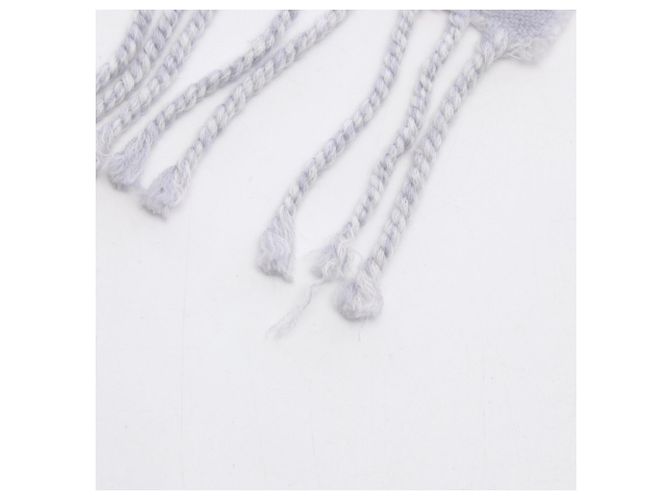 Louis Vuitton LV Essential Wool Stole White Purple - view 5