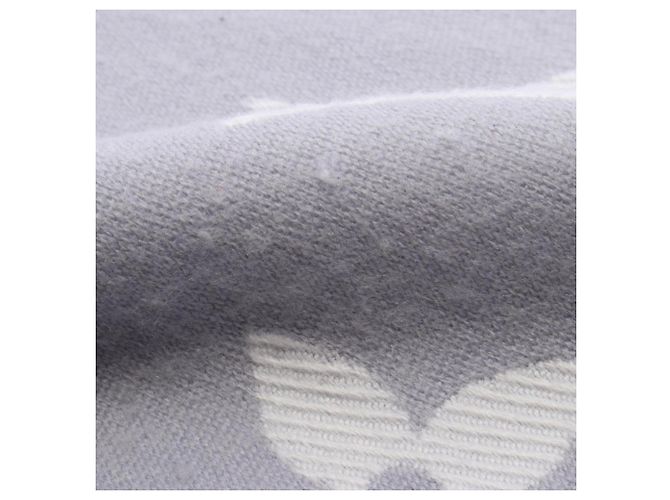 Louis Vuitton LV Essential Wool Stole White Purple - view 6