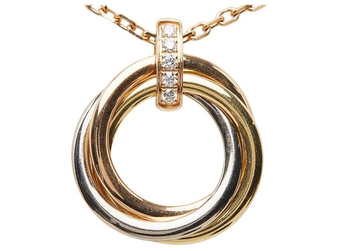 Cartier Trinity Diamant-Anhänger Halskette - Ansicht 3