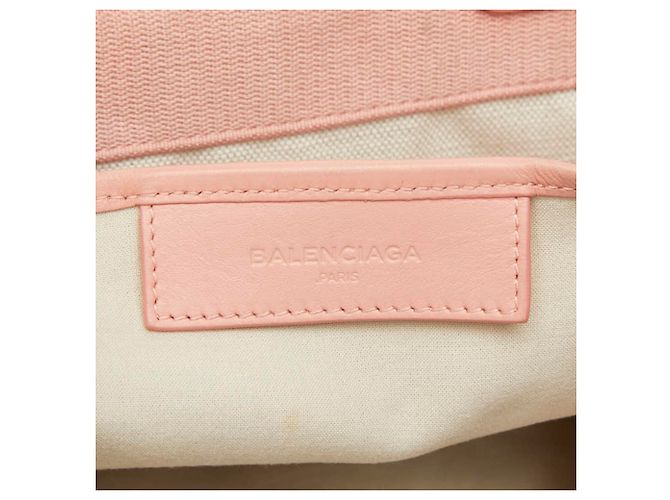 Borsa a mano Balenciaga Navy Cabas S Rosa Crudo - vista 10