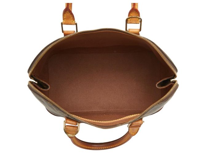 Sac à main Louis Vuitton Monogram Alma PM Marron - vue 10