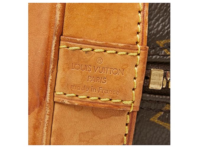 Sac à main Louis Vuitton Monogram Alma PM Marron - vue 12