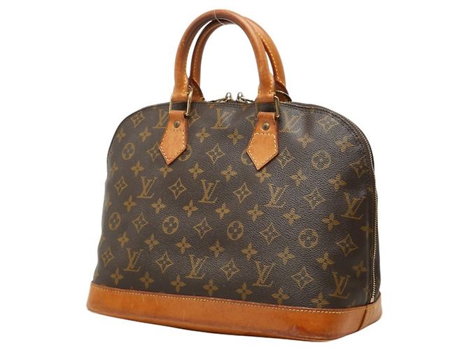 Sac à main Louis Vuitton Monogram Alma PM Marron - vue 2