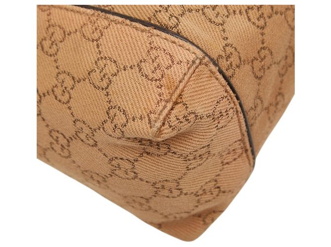 Sac à main Gucci GG Canvas Marron - vue 5