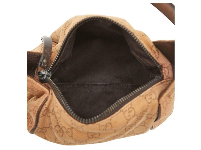 Sac à main Gucci GG Canvas Marron - vue 8