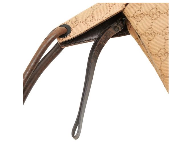 Sac à main Gucci GG Canvas Marron - vue 9