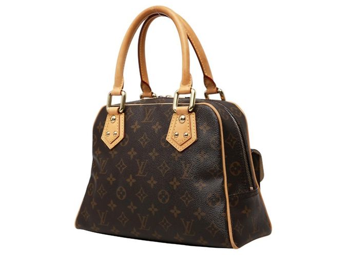 Louis Vuitton Monogram Manhattan PM Handtasche Braun - Ansicht 2