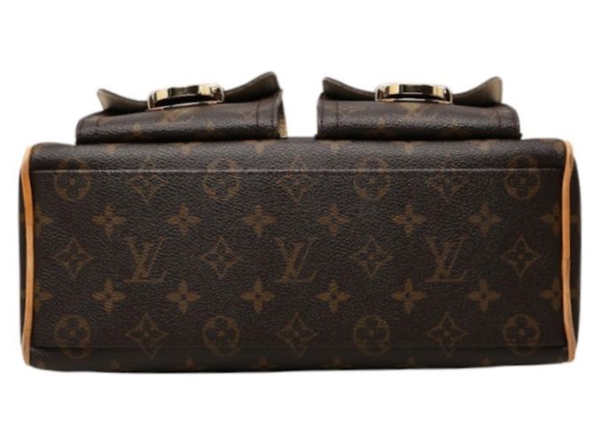 Louis Vuitton Monogram Manhattan PM Handtasche Braun - Ansicht 3