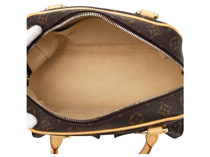 Louis Vuitton Monogram Manhattan PM Handtasche Braun - Ansicht 9