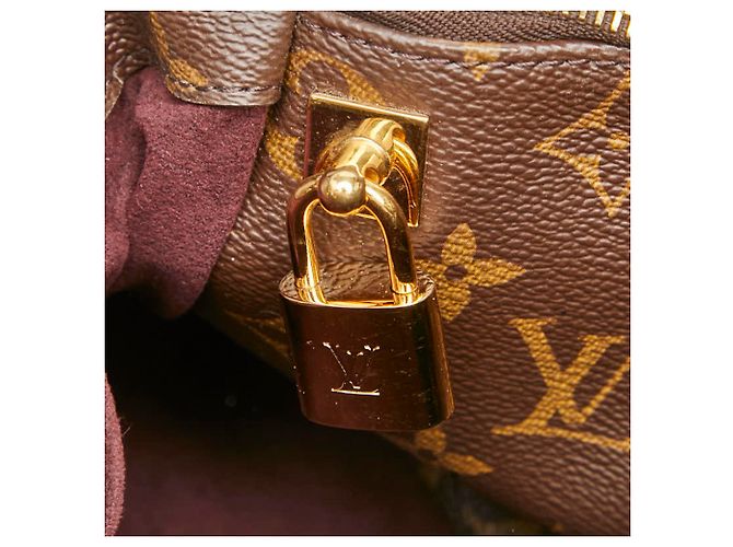 Sac à main Louis Vuitton Monogram Montaigne BB Marron - vue 12