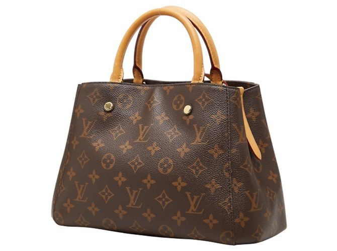 Sac à main Louis Vuitton Monogram Montaigne BB Marron - vue 2